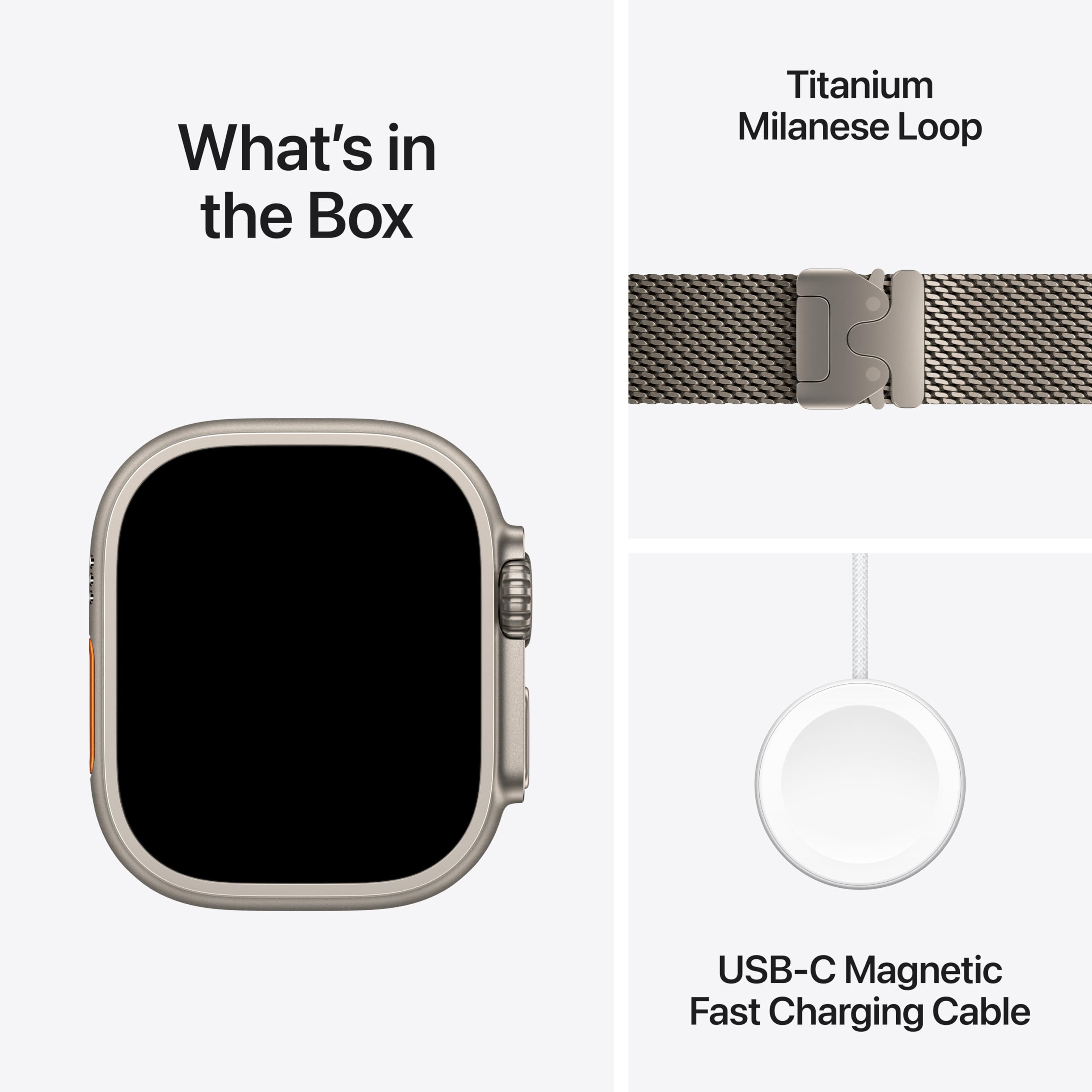 Apple Watch Ultra 3 [GPS + Cellular 49mm] Running & Multisport Smartwatch w/Rugged Titanium Case w/Natural Titanium Milanese Loop - M. Satellite Communications, Advanced Health & Fitness Tracking